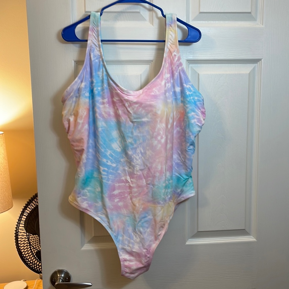 Like new Xhilaration one piece tie dye swimsuit - 22W